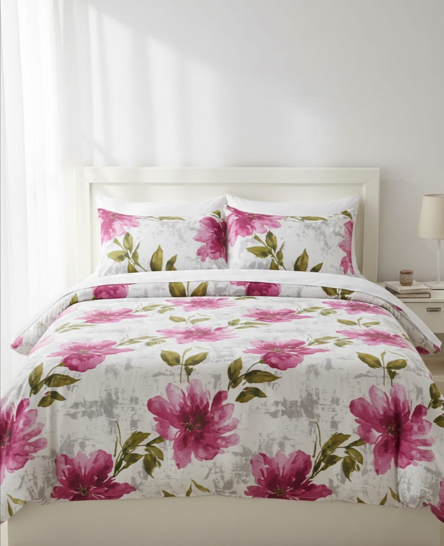 Horrockses Comforter 3pc Set King XL 144TC Quilted